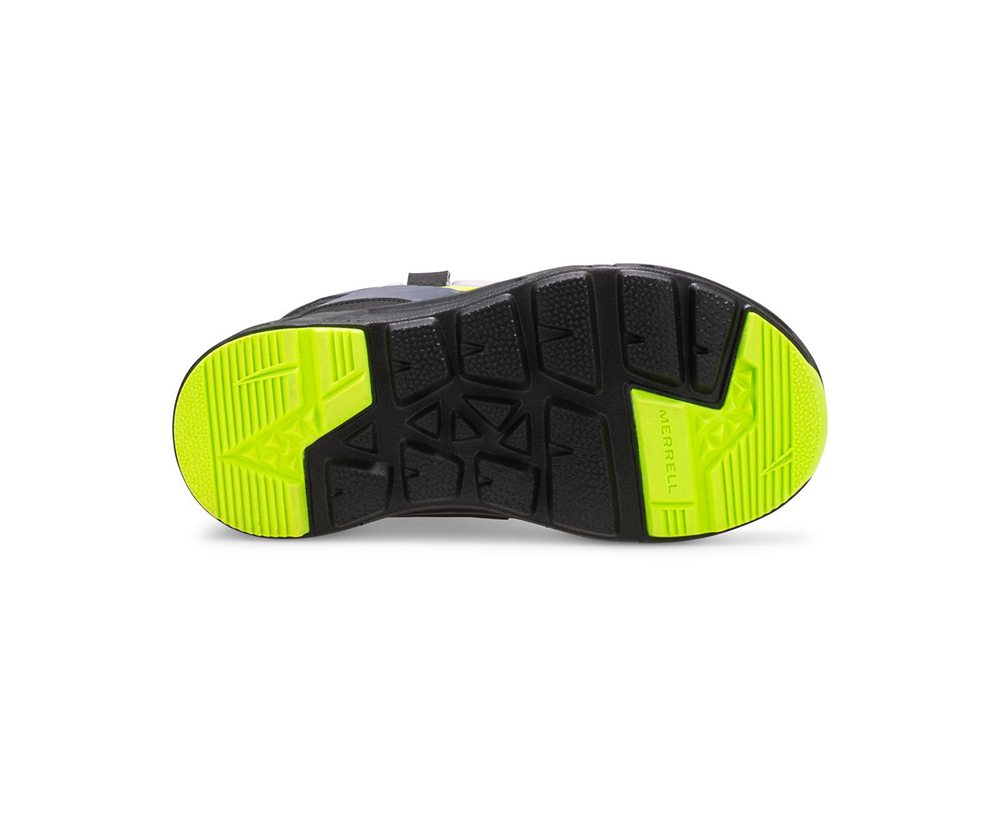 Merrell Boots Black/Grey/Green - Snow Quest Lite 2.0 Waterproof - Kids 65DANXMTV
